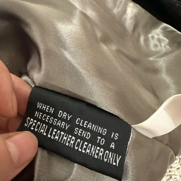 Wilsons Leather Pelle Studion Black Leather Jacket with Collared Neckline size M - Picture 9 of 12